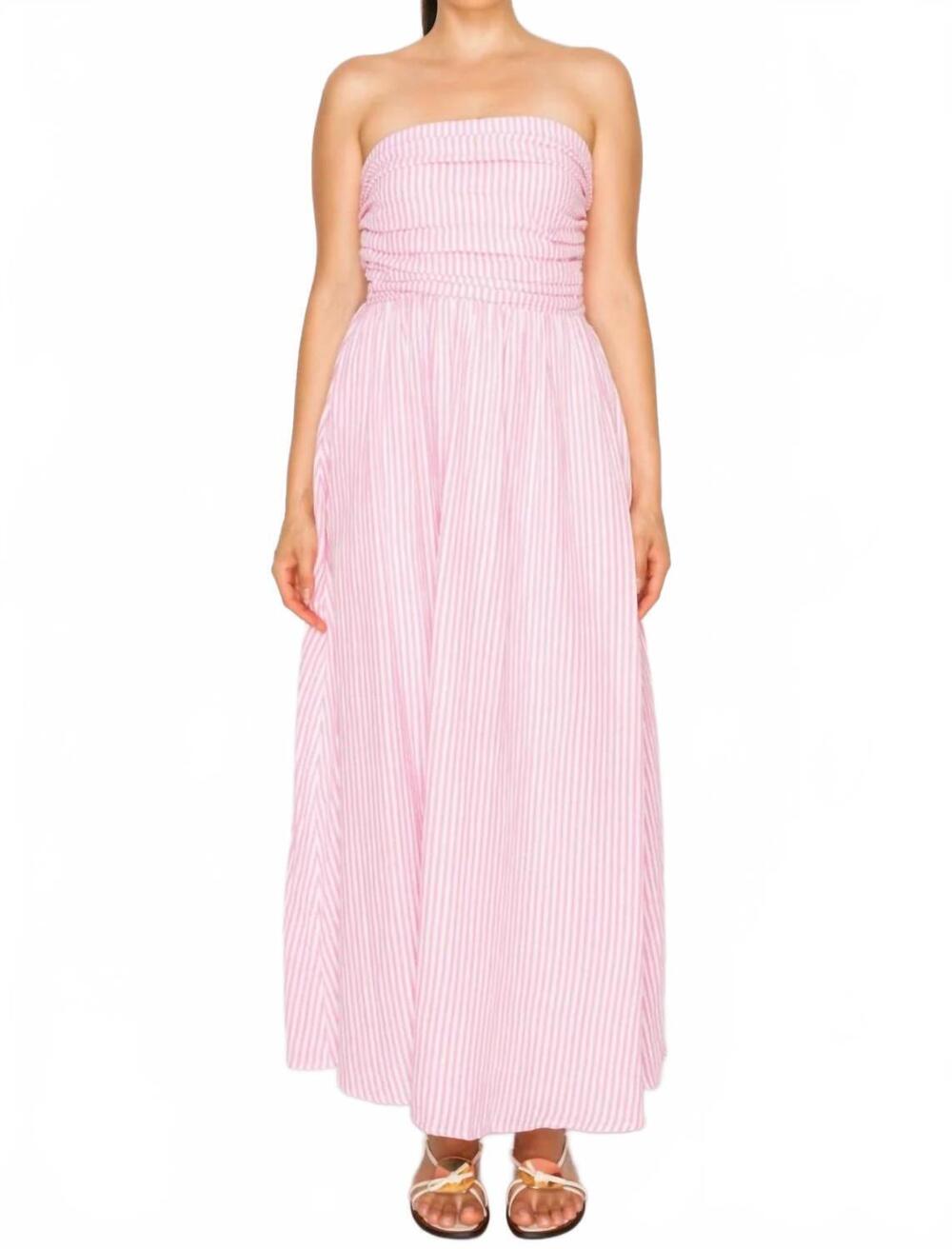 NEW MEET ME IN SANTORINI women's lolli maxi dress in pink